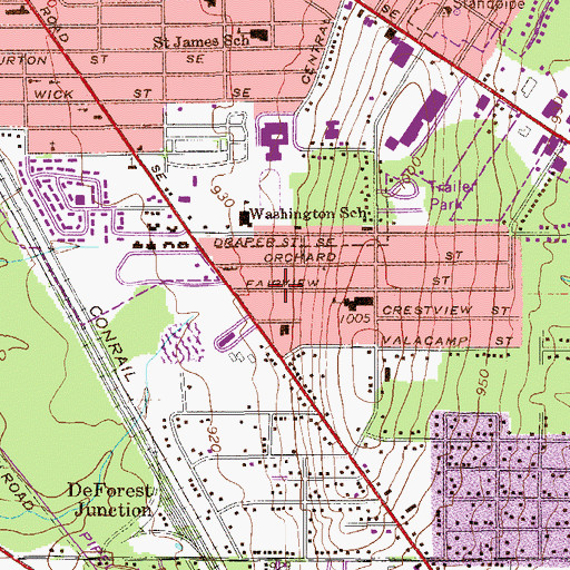 Topographic Map of Bolindale Christian Church, OH