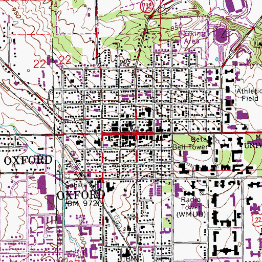 Topographic Map of Doctor Martin Luther King Junior Park, OH