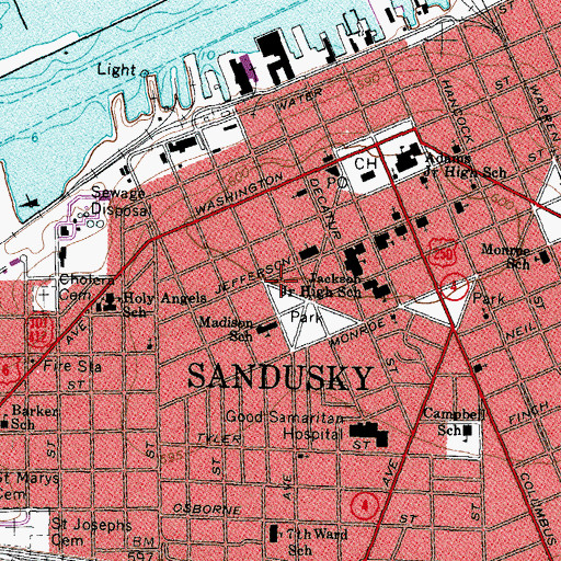 Topographic Map of Greater Robinson Temple, OH