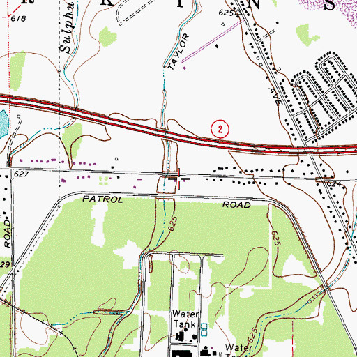 Topographic Map of Sandusky Church of God, OH