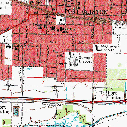 Topographic Map of Kingdom Hall of Jehovahs Witnesses, OH