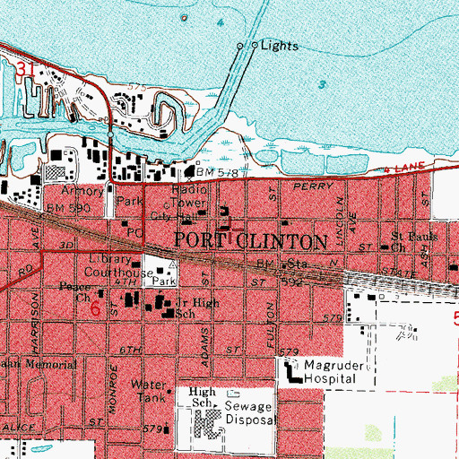 Topographic Map of Resurrection Lutheran Church, OH