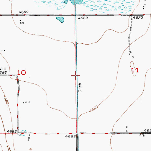 Topographic Map of Bebee Draw, CO
