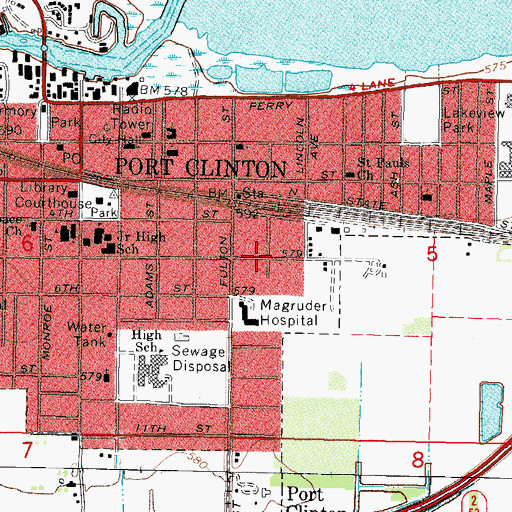 Topographic Map of The Wesleyan Church, OH