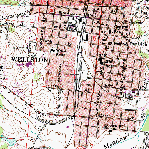 Topographic Map of Apostolic Tabernacle of Praise, OH