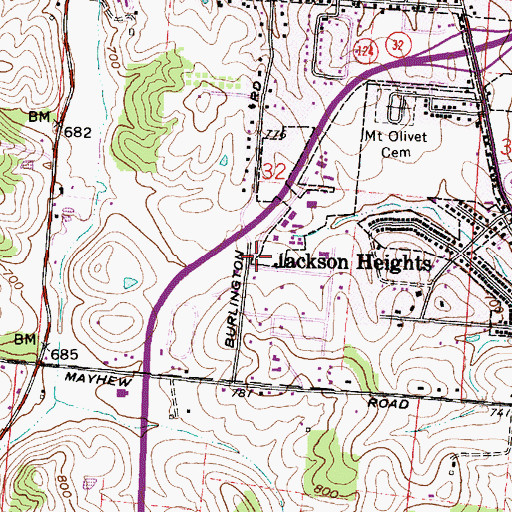 Topographic Map of The Church of Jesus Christ of Latter Day Saints, OH