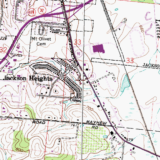 Topographic Map of Faith Victory Chapel, OH