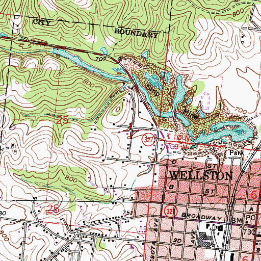 Topographic Map of Reorganized Church of Jesus Christ of Latter Day Saints, OH
