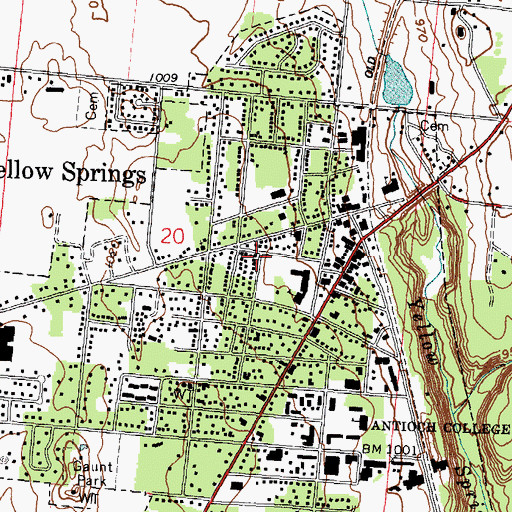 Topographic Map of Saint Pauls Church, OH