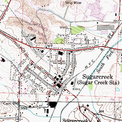 Topographic Map of Church of the Brethren, OH