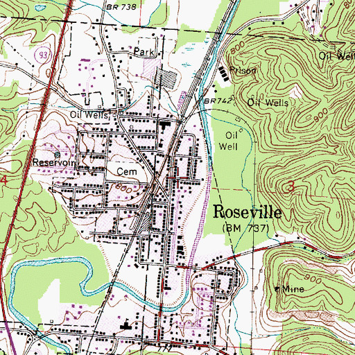 Topographic Map of Saint Pauls United Methodist Church, OH