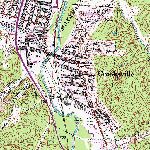 Topographic Map of Church of Atonement, OH
