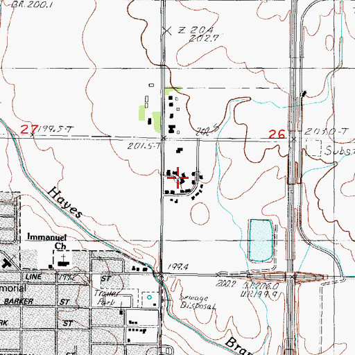 Topographic Map of North Prairie Acres, IL