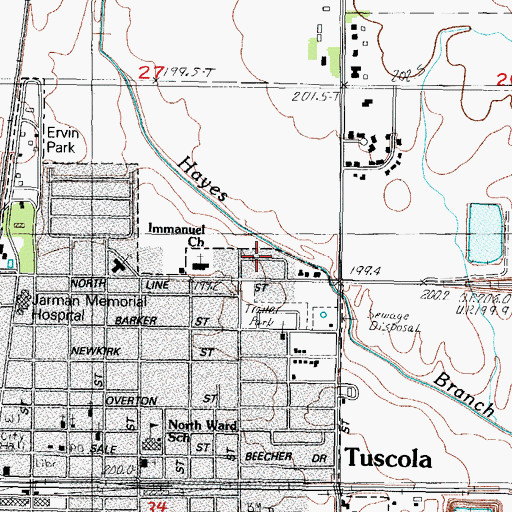 Topographic Map of Northgate, IL