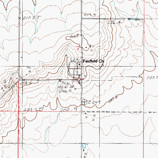 Topographic Map of Phoenix Post Office (historical), IL