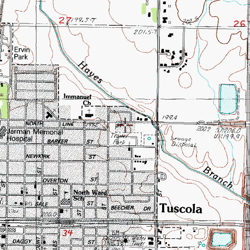 Topographic Map of Yoder Addition, IL