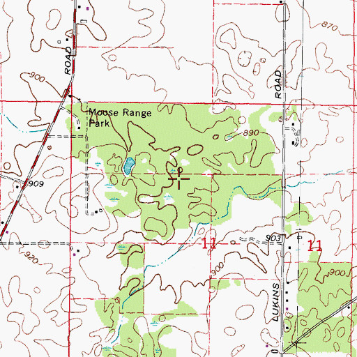 Topographic Map of Charter Grove, IL