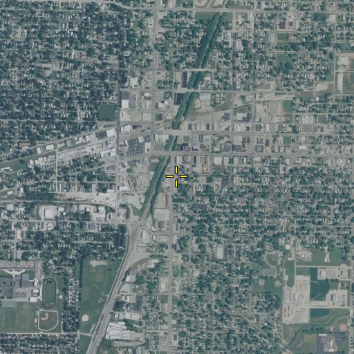 Aerial/Satellite Image of Burgess-Osborne Auditorium, IL