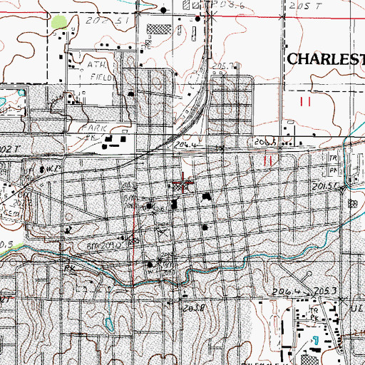 Topographic Map of Jefferson Elementary School, IL