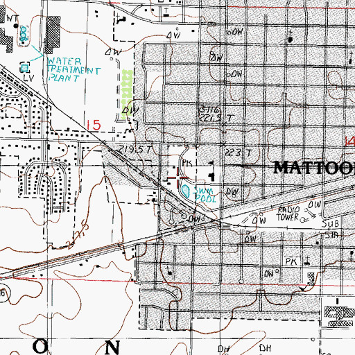 Topographic Map of Lytle Park, IL