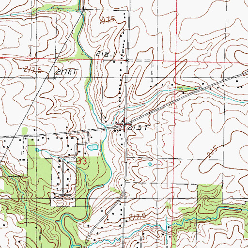 Topographic Map of Wabash Point, IL