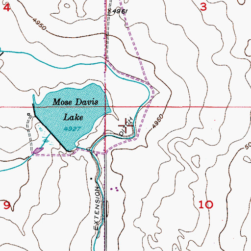 Topographic Map of Fulton Extension Ditch, CO