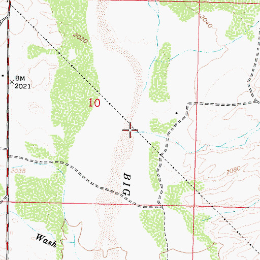 Topographic Map of Boner Canyon, AZ