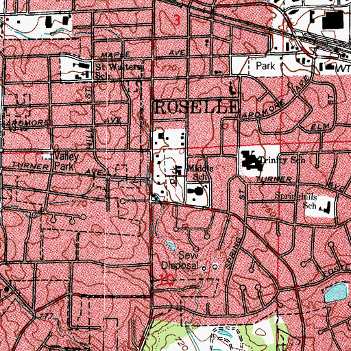 Topographic Map of Kemmering Park, IL