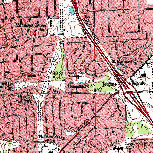 Topographic Map of Willow Creek Elementary School, IL