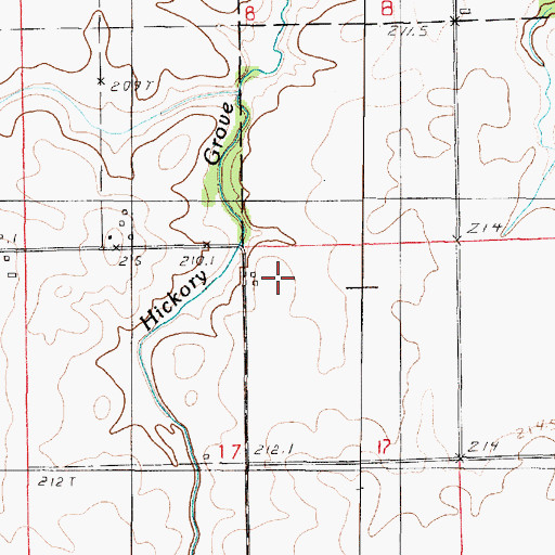 Topographic Map of Elm Grove (historical), IL