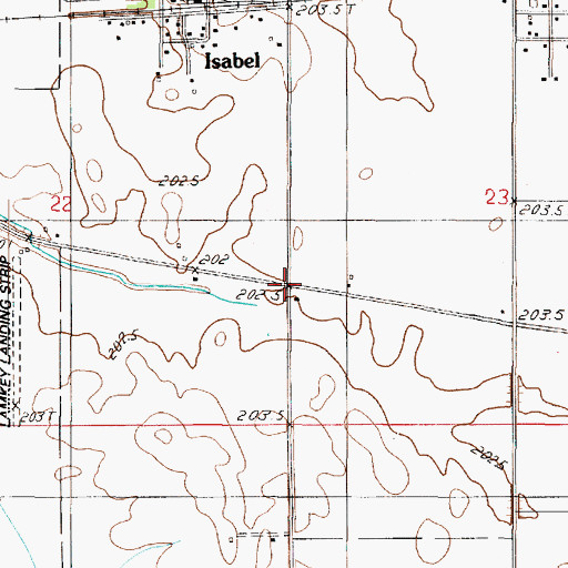 Topographic Map of New Athens (historical), IL