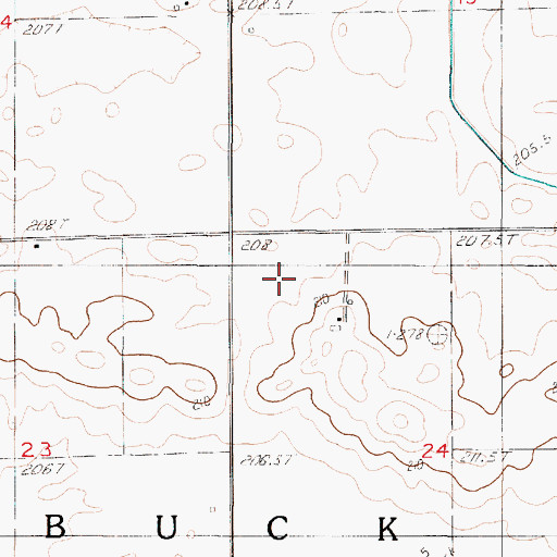 Topographic Map of Pilot Grove (historical), IL