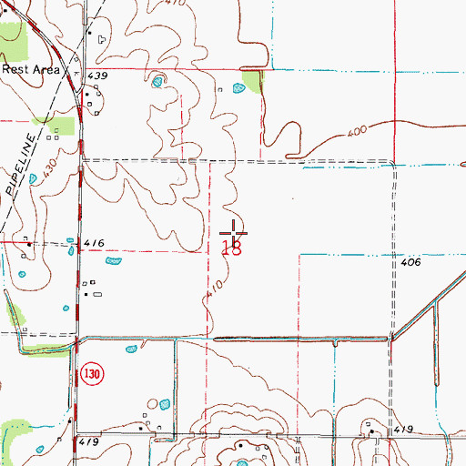 Topographic Map of Long Prairie, IL