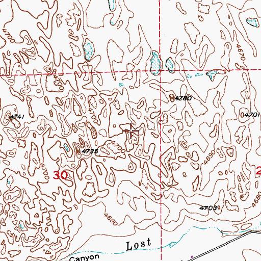 Topographic Map of Sand Creek, CO