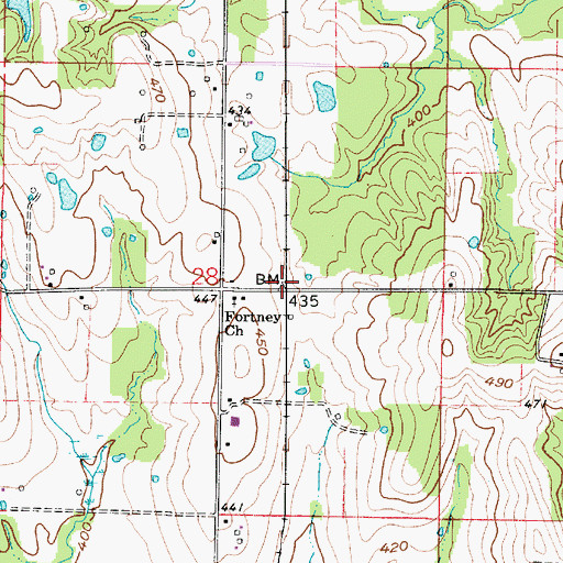 Topographic Map of Seigert Station (historical), IL