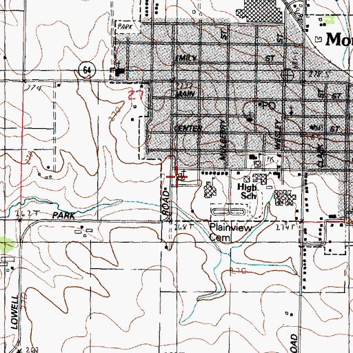 Topographic Map of Church of the Brethren, IL