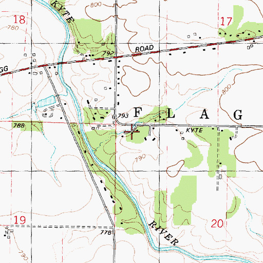 Topographic Map of Crestwood Acres, IL