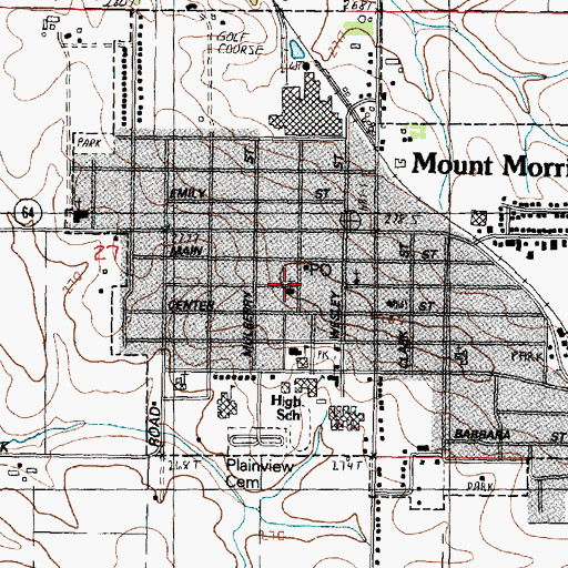 Topographic Map of Evangelical Free Church, IL