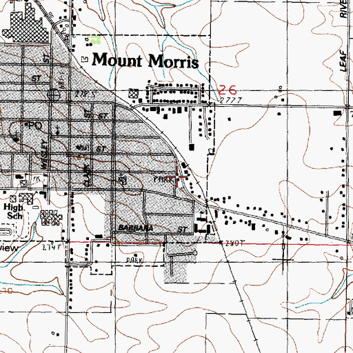 Topographic Map of Hal Palmer Park, IL
