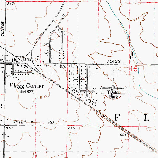 Topographic Map of Highland Estates, IL