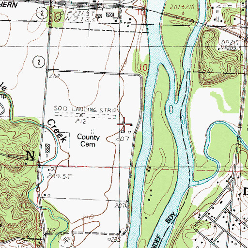 Topographic Map of Ogle County Farm (historical), IL