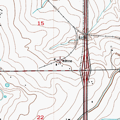 Topographic Map of Eagle Mine, CO