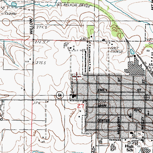 Topographic Map of Zickur Park, IL