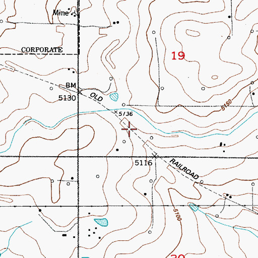 Topographic Map of Dick, CO