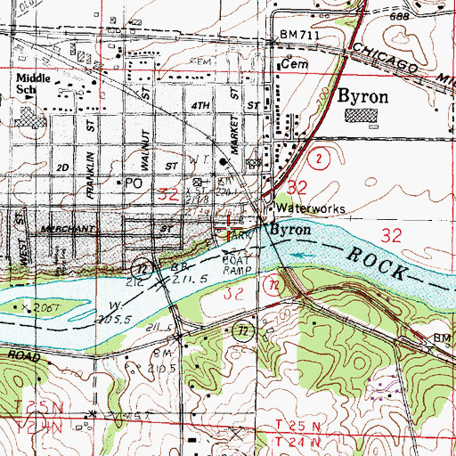 Topographic Map of Sunshine Park, IL