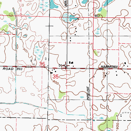 Topographic Map of Butler School (historical), IL