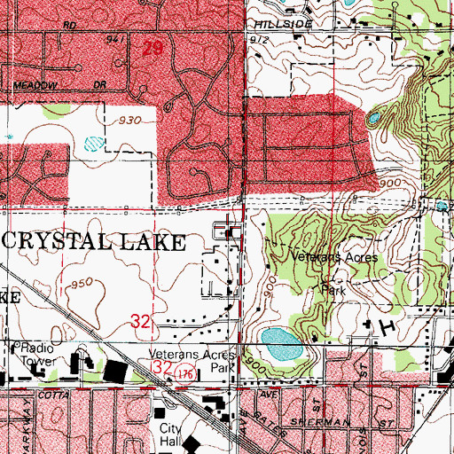 Topographic Map of The Church of Jesus Christ of Latter Day Saints, IL