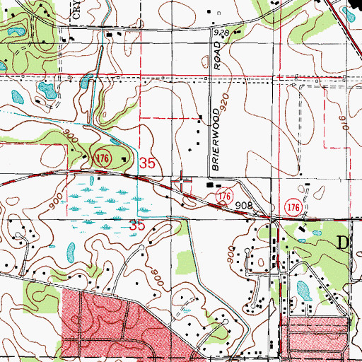 Topographic Map of Fox Valley Christian Reformed Church, IL