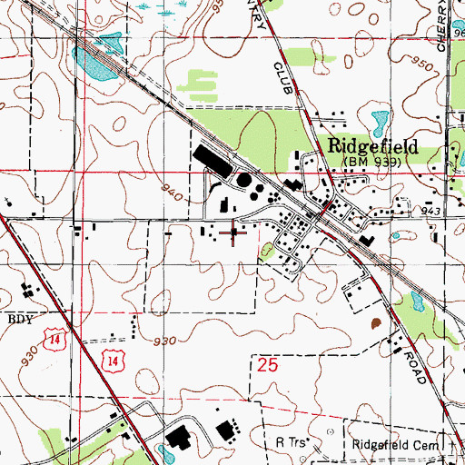 Topographic Map of McHenry County Jewish Congregation, IL