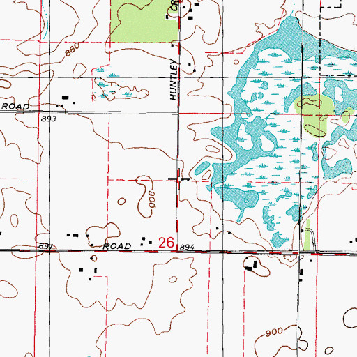 Topographic Map of School Number 86 (historical), IL